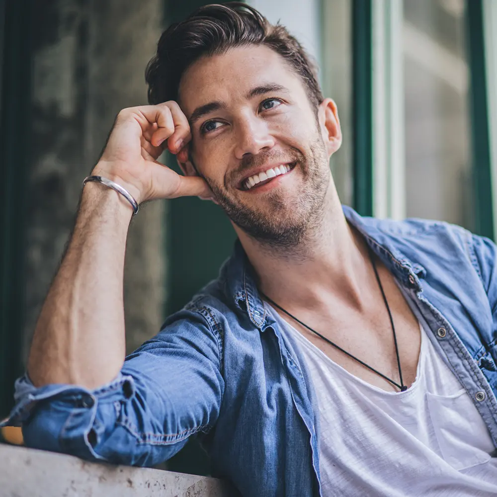 Smiling Man With Great Teeth From Cosmetic Dentistry