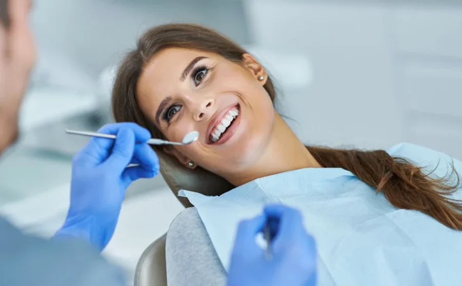 Relaxed Patient In Dental Chair