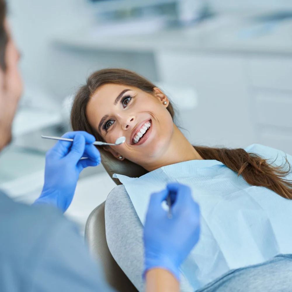 Relaxed Patient In Dental Chair